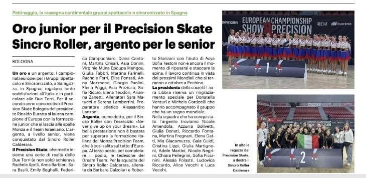 Oro Junior per il Precision Skate